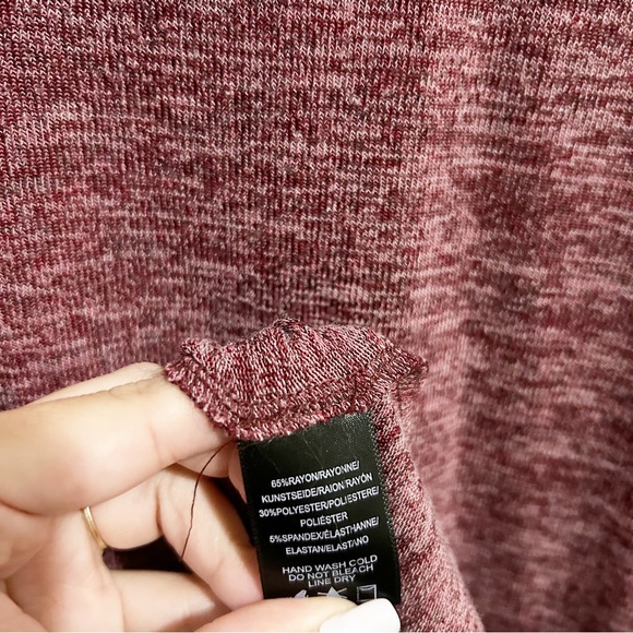 Sunday in Brooklyn Marled Long Sleeve Tie Waist Mini Dress Size Small (S) - Picture 5 of 7